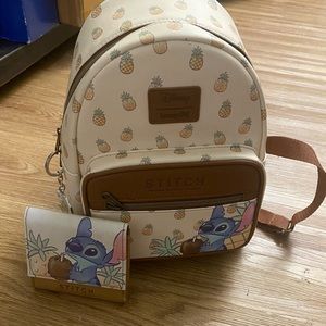 Lilo and Stitch Loungefly Pineapple bag with wallet